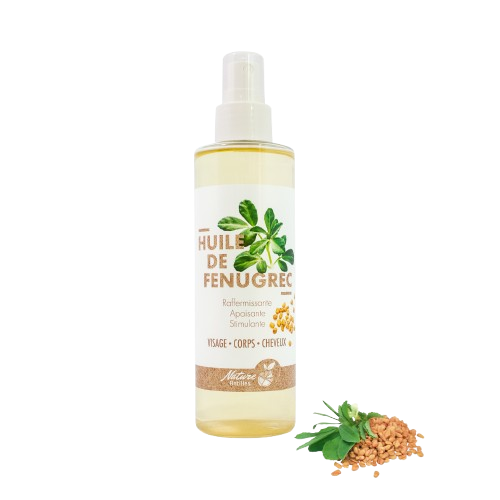 Huile De Massage 100% Naturelle Fenugrec & Akpi - Flacon 250 Ml - Fabrication Française